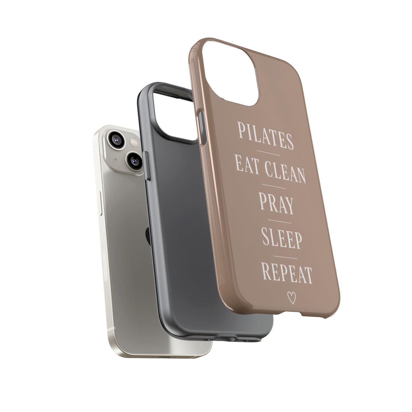 Pilates Phone Case | Eat Clean Pray Sleep Repeat Aesthetic | Wellness Girl Gift