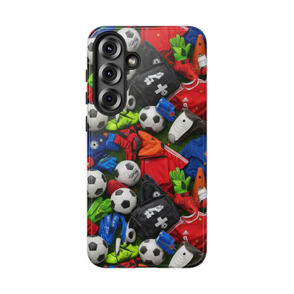 Soccer Ball Pattern Phone Case – Sports Fan Tough Protective Game Day Case