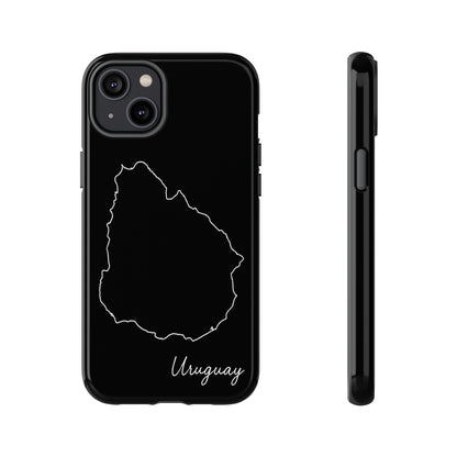Uruguay Outline Phone Case – Minimal Country Map Tough Case (iPhone, Samsung, Pixel)