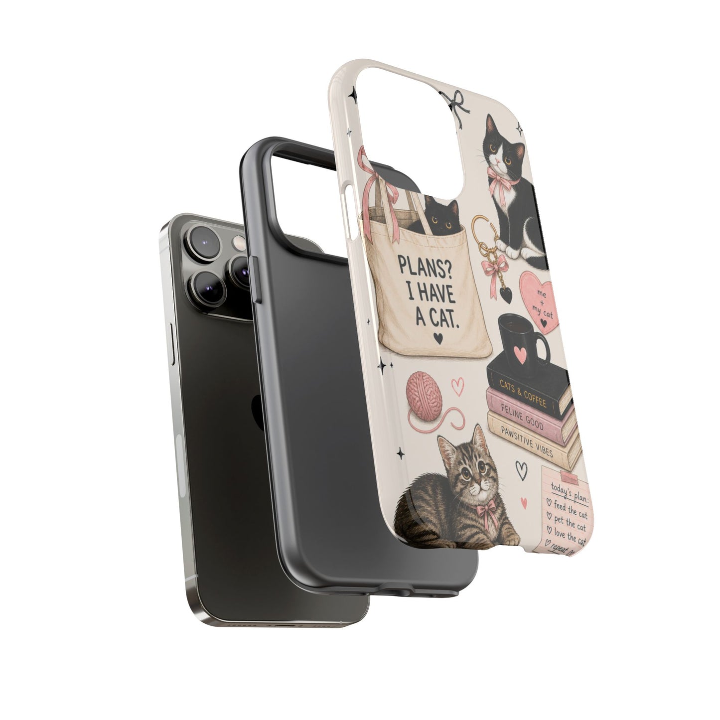 Cat Lover Phone Case | Plans? I Have A Cat Cute Aesthetic Cover