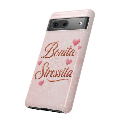 Bonita Stressita Phone Case Cute Latina Aesthetic Pink Coquette Case