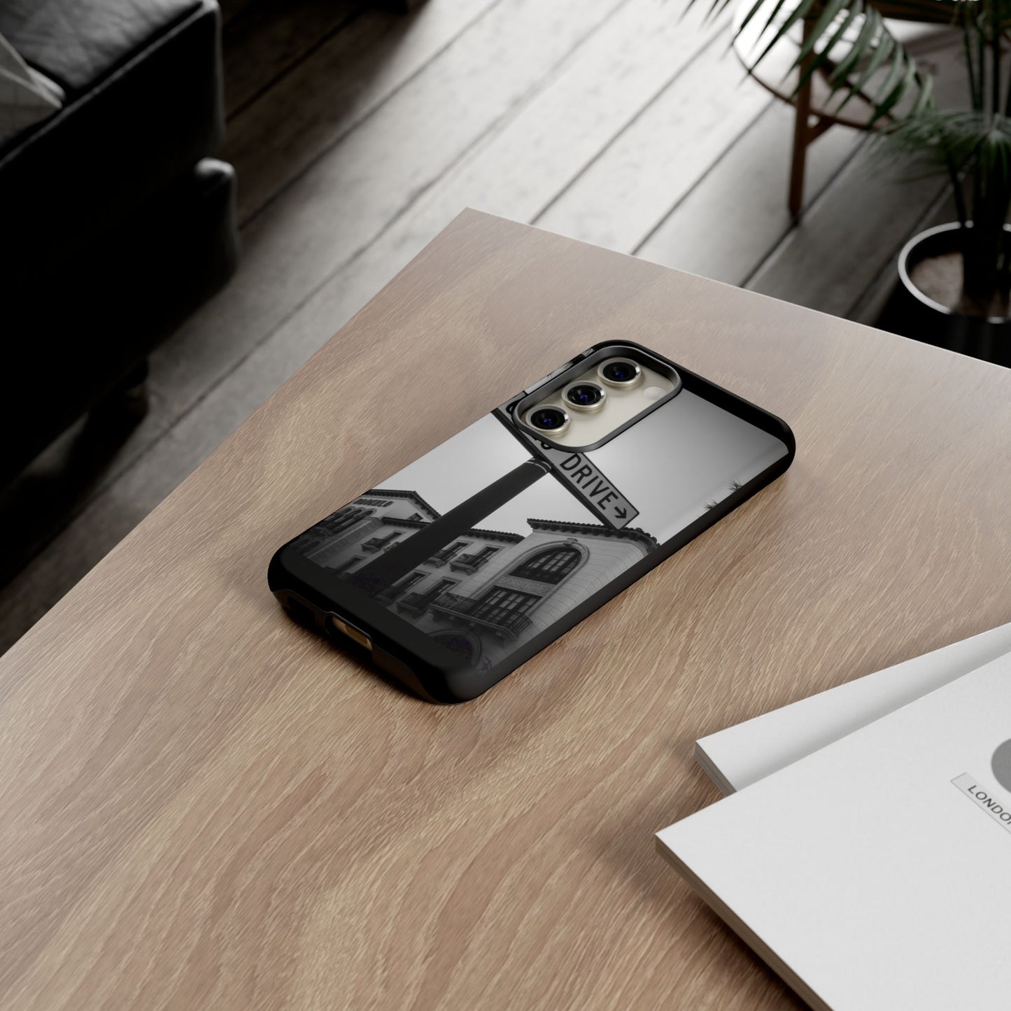 Rodeo Drive Phone Case | Los Angeles Aesthetic Black & White Photography | Luxury LA Street Tough Case for iPhone & Samsung