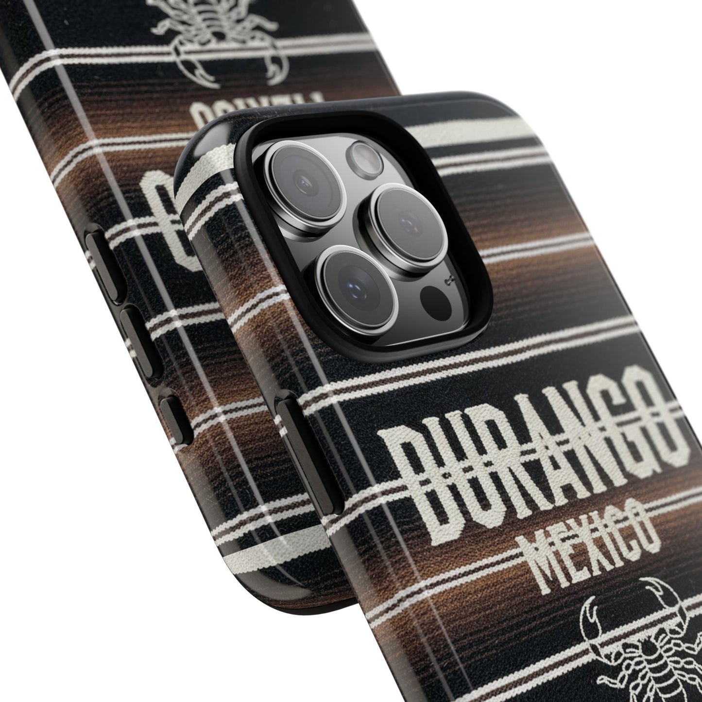 Durango Mexico Phone Case | Serape Scorpion Western Design | Mexican Heritage Tough Case for iPhone & Samsung