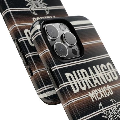 Durango Mexico Phone Case | Serape Scorpion Western Design | Mexican Heritage Tough Case for iPhone & Samsung