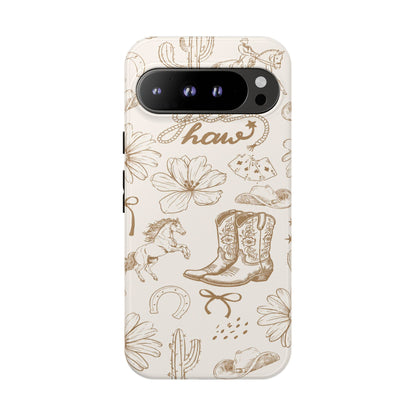 Western Cowgirl Phone Case for iPhone Samsung Galaxy Pixel Tough Case