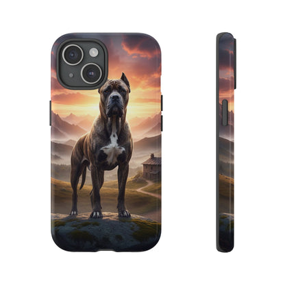 Cane Corso Phone Case – Guard Dog Sunset Tough Case (iPhone, Samsung, Pixel) | Dog Lover Gift