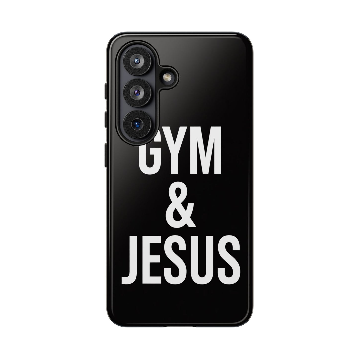 Gym & Jesus Phone Case Christian Faith Workout Gym Motivation Case