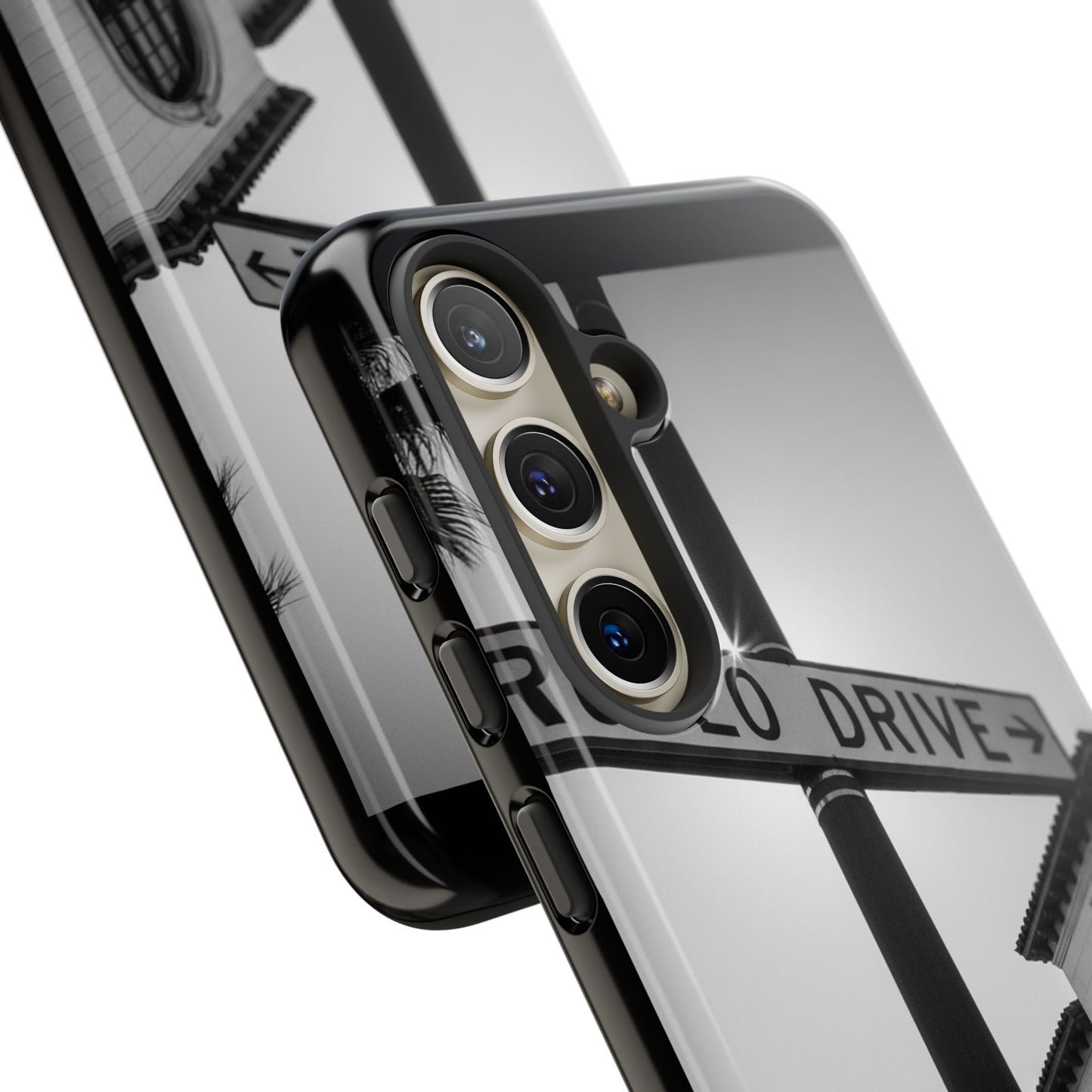 Rodeo Drive Phone Case | Los Angeles Aesthetic Black & White Photography | Luxury LA Street Tough Case for iPhone & Samsung