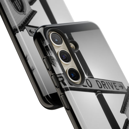 Rodeo Drive Phone Case | Los Angeles Aesthetic Black & White Photography | Luxury LA Street Tough Case for iPhone & Samsung