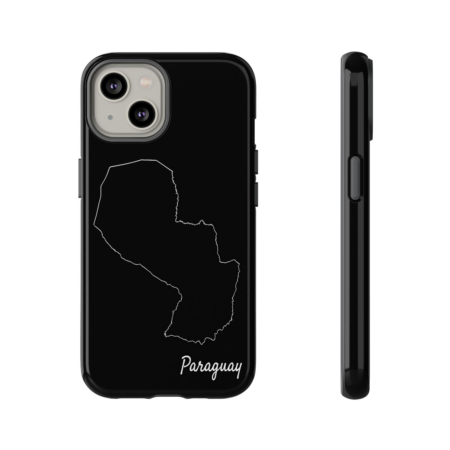Paraguay Outline Phone Case – Minimal Country Map Tough Case (iPhone, Samsung, Pixel)