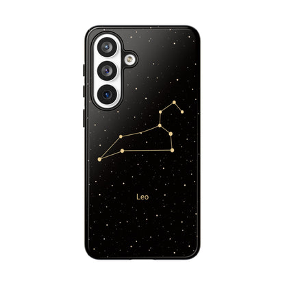 Leo Zodiac Constellation Phone Case – Luxe Gold Celestial Cover