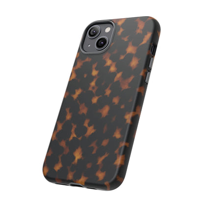 Tortoiseshell Phone Case – Brown Leopard Pattern Luxury Tough Protective Case
