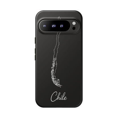 Chile Outline Phone Case – Minimal Country Map Tough Case (iPhone, Samsung, Pixel)
