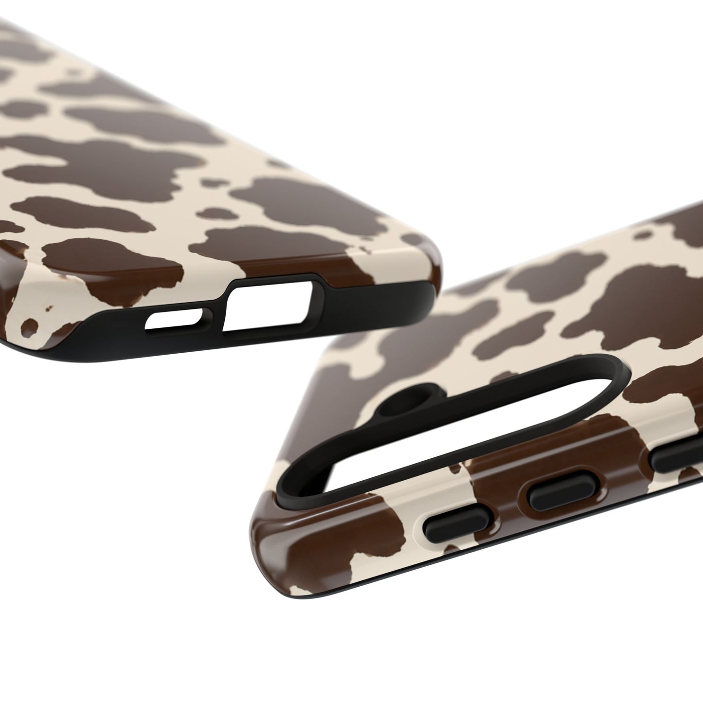 Western Cow Print Tough Phone Case for iPhone Samsung Galaxy Pixel
