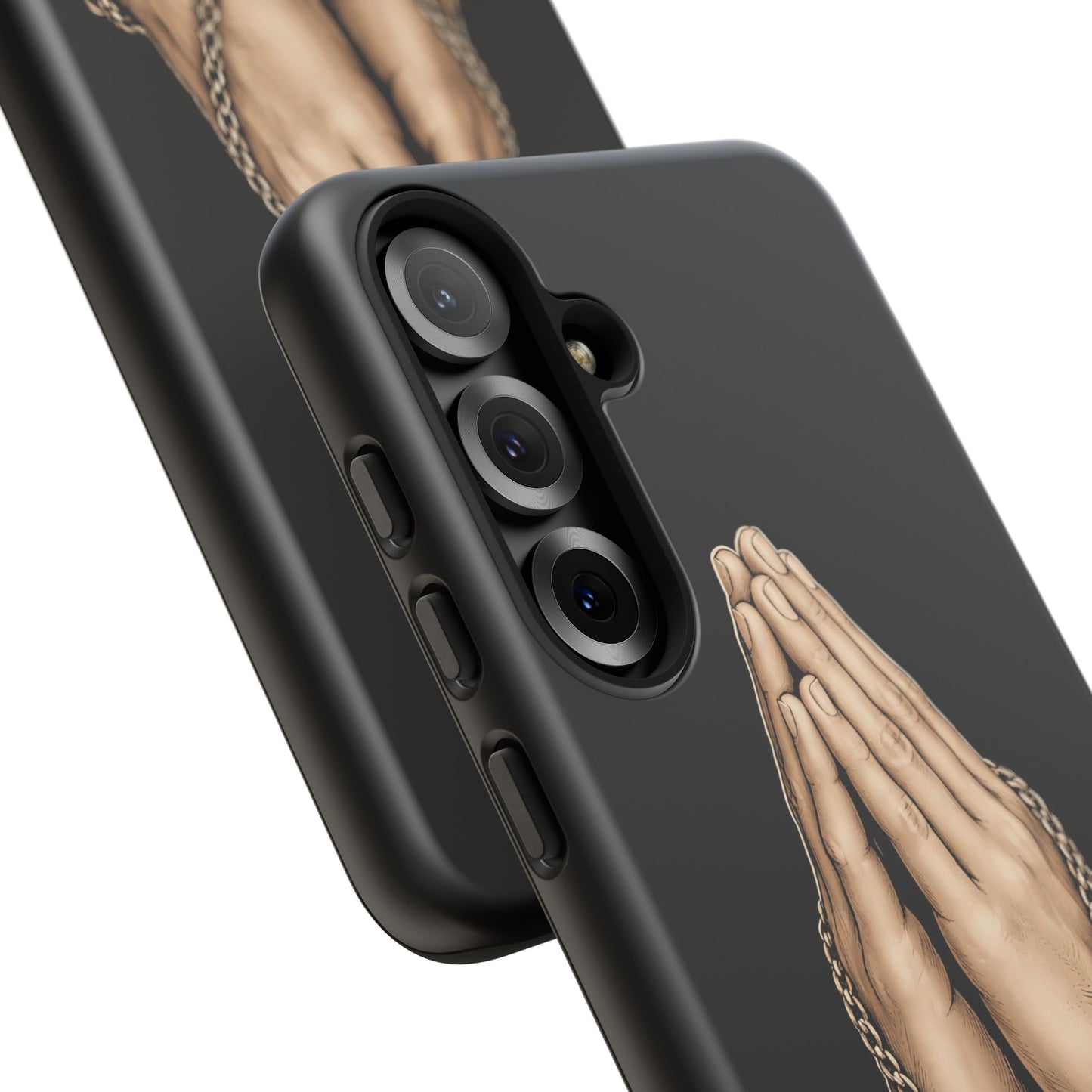 Praying Hands Cross Phone Case – Christian Faith Scripture Cover