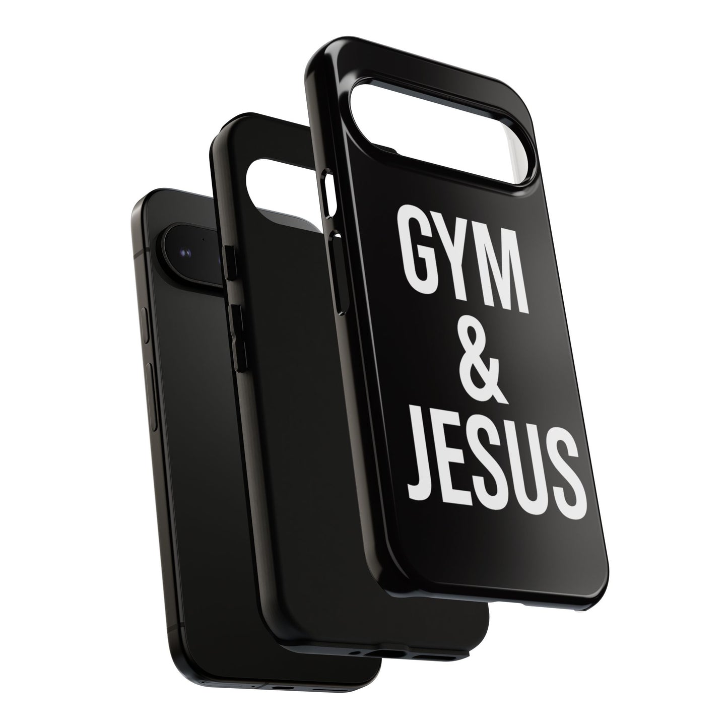 Gym & Jesus Phone Case Christian Faith Workout Gym Motivation Case