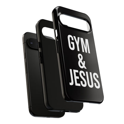 Gym & Jesus Phone Case Christian Faith Workout Gym Motivation Case