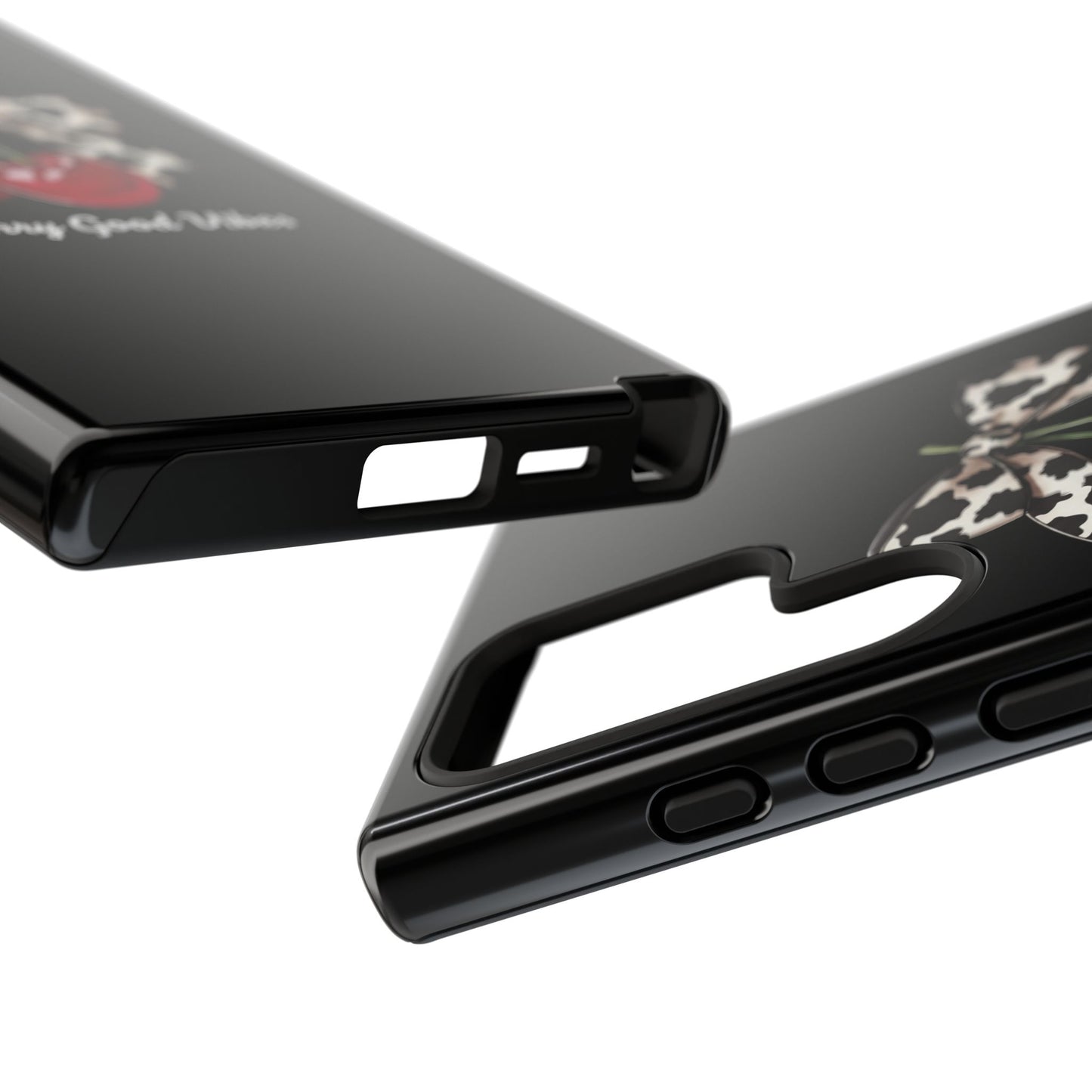 Cherry Cow Print Phone Case | Coquette Bow Aesthetic iPhone & Samsung Tough Case