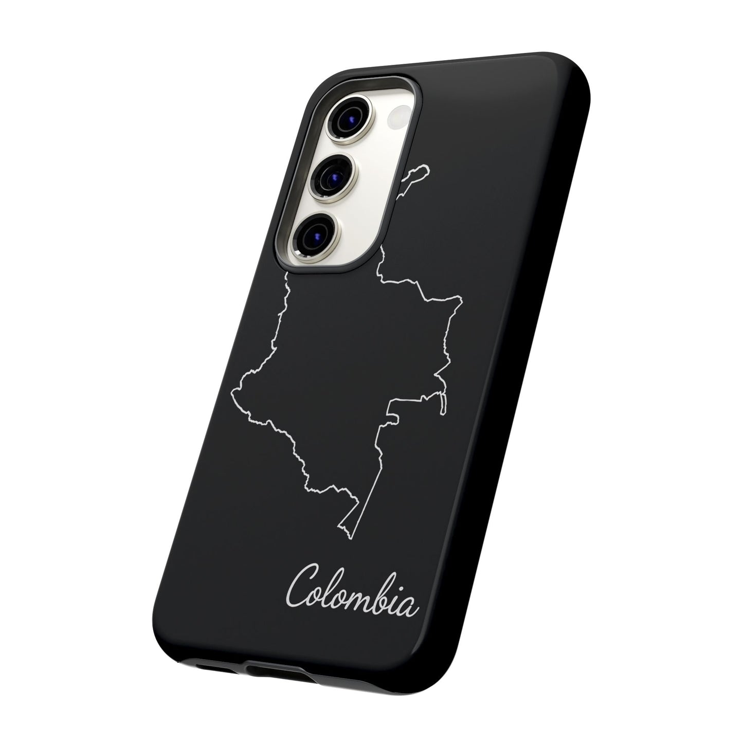 Colombia Outline Phone Case – Minimal Country Map Tough Case (iPhone, Samsung, Pixel)