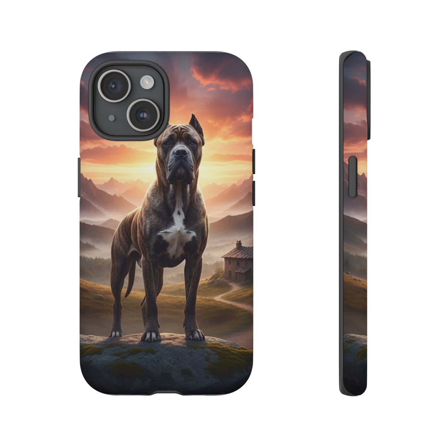 Cane Corso Phone Case – Guard Dog Sunset Tough Case (iPhone, Samsung, Pixel) | Dog Lover Gift