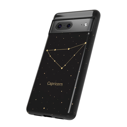 Capricorn Zodiac Constellation Phone Case – Luxe Gold Celestial Cover