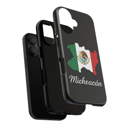 Michoacán Mexico Flag Map Phone Case | Mexican American Pride Tough Case for iPhone & Samsung