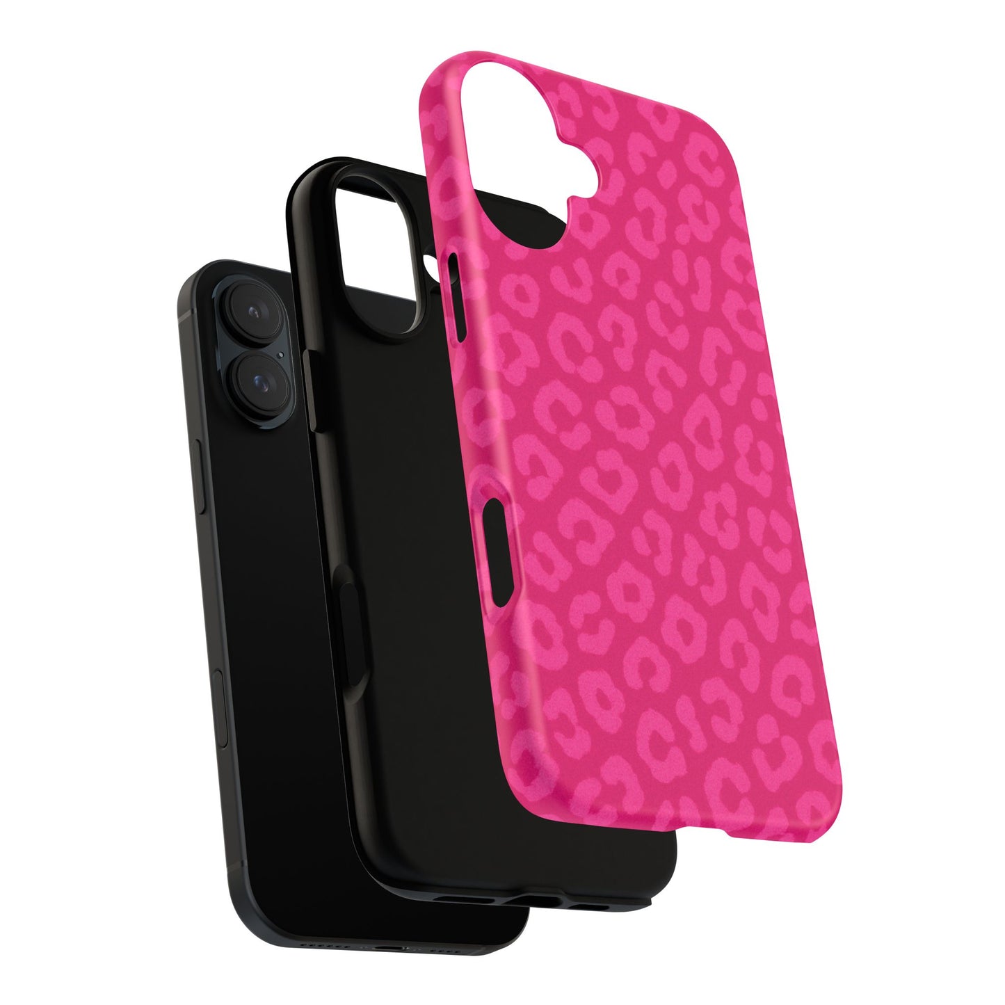 Hot Pink Leopard Print Phone Case – Bold Coquette Leopard Tough Case