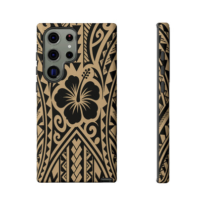 Polynesian Tribal Hawaiin Hibiscus Phone Case for iPhone Samsung Galaxy