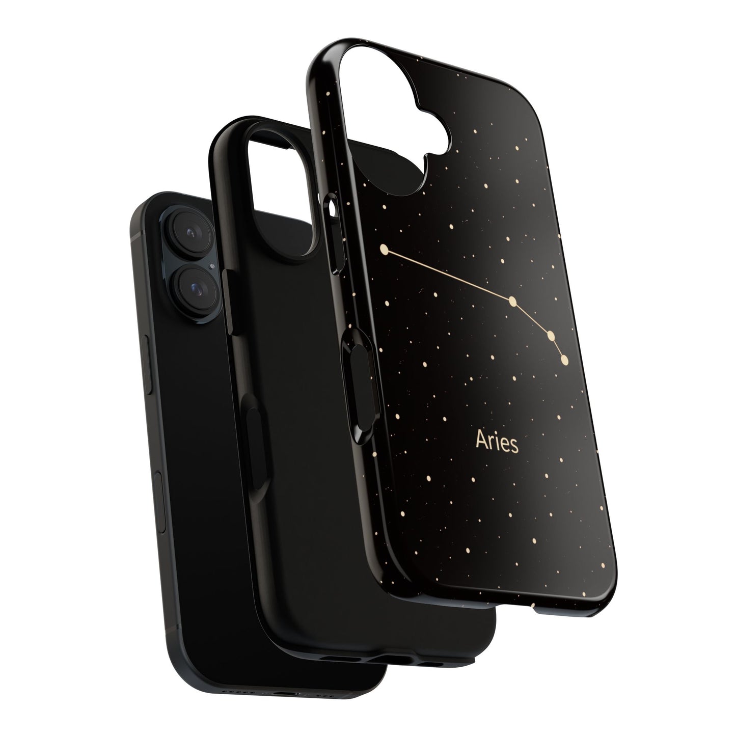 Aries Zodiac Constellation Phone Case – Luxe Gold Celestial Cover