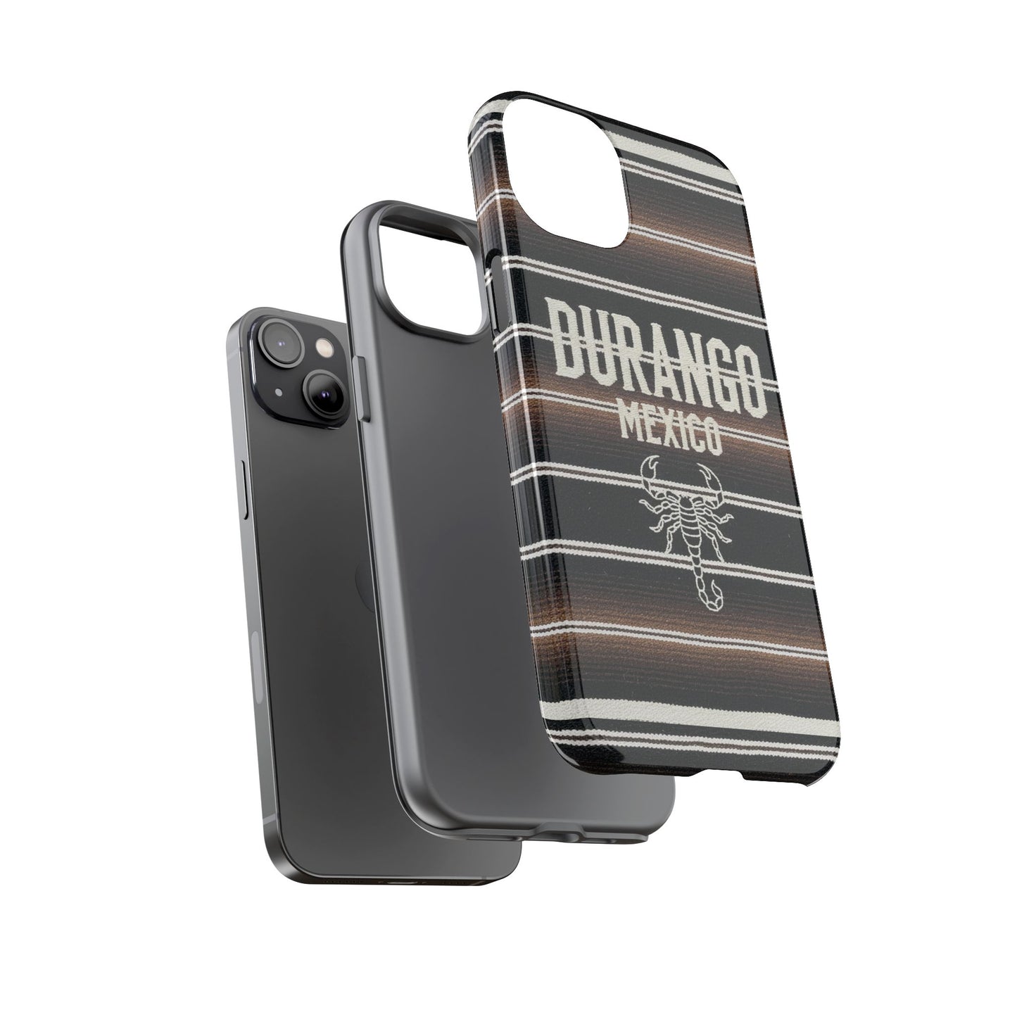 Durango Mexico Phone Case | Serape Scorpion Western Design | Mexican Heritage Tough Case for iPhone & Samsung