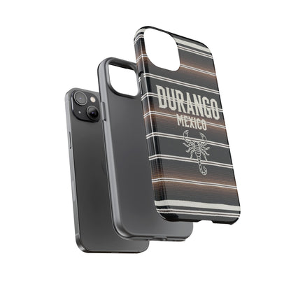 Durango Mexico Phone Case | Serape Scorpion Western Design | Mexican Heritage Tough Case for iPhone & Samsung