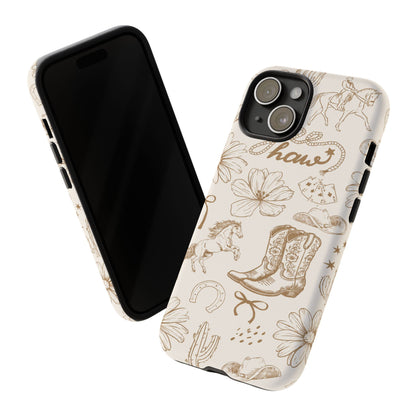 Western Cowgirl Phone Case for iPhone Samsung Galaxy Pixel Tough Case