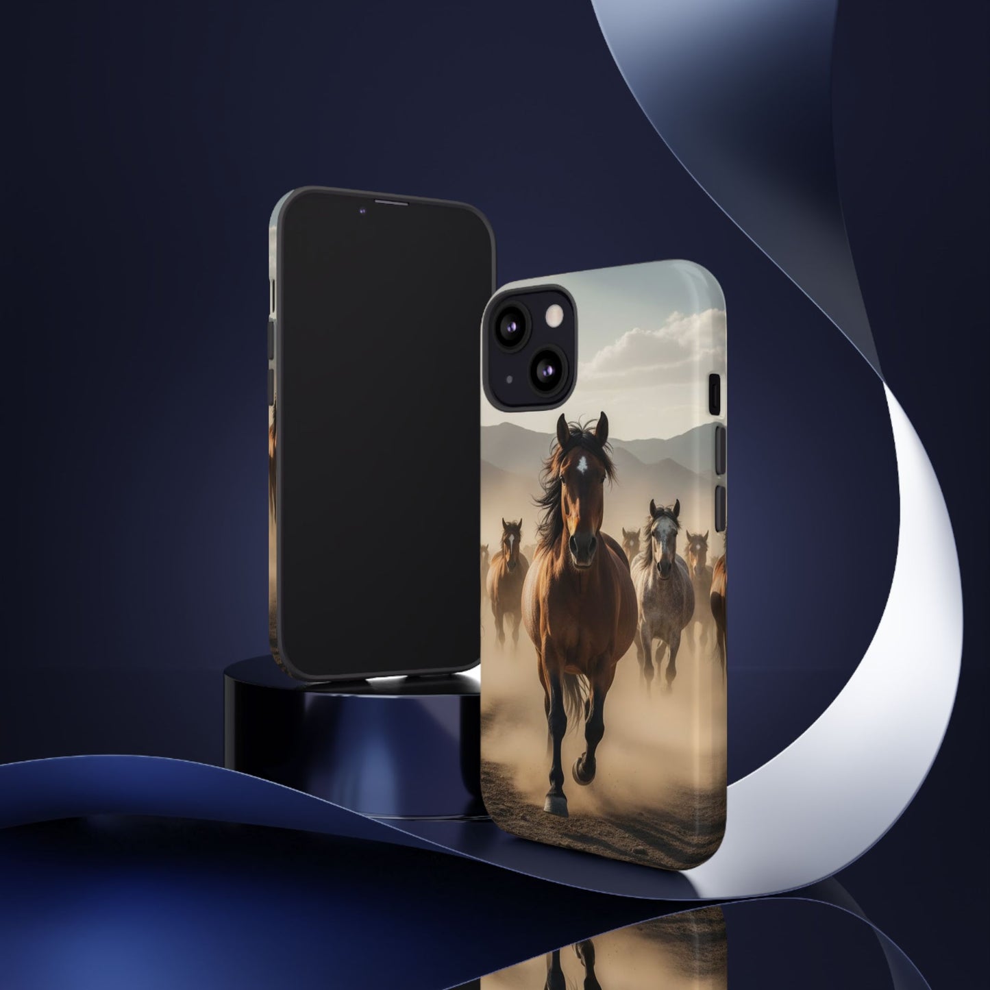 Running Horses Phone Case – Wild Mustang Herd Tough Case (iPhone, Samsung, Pixel)