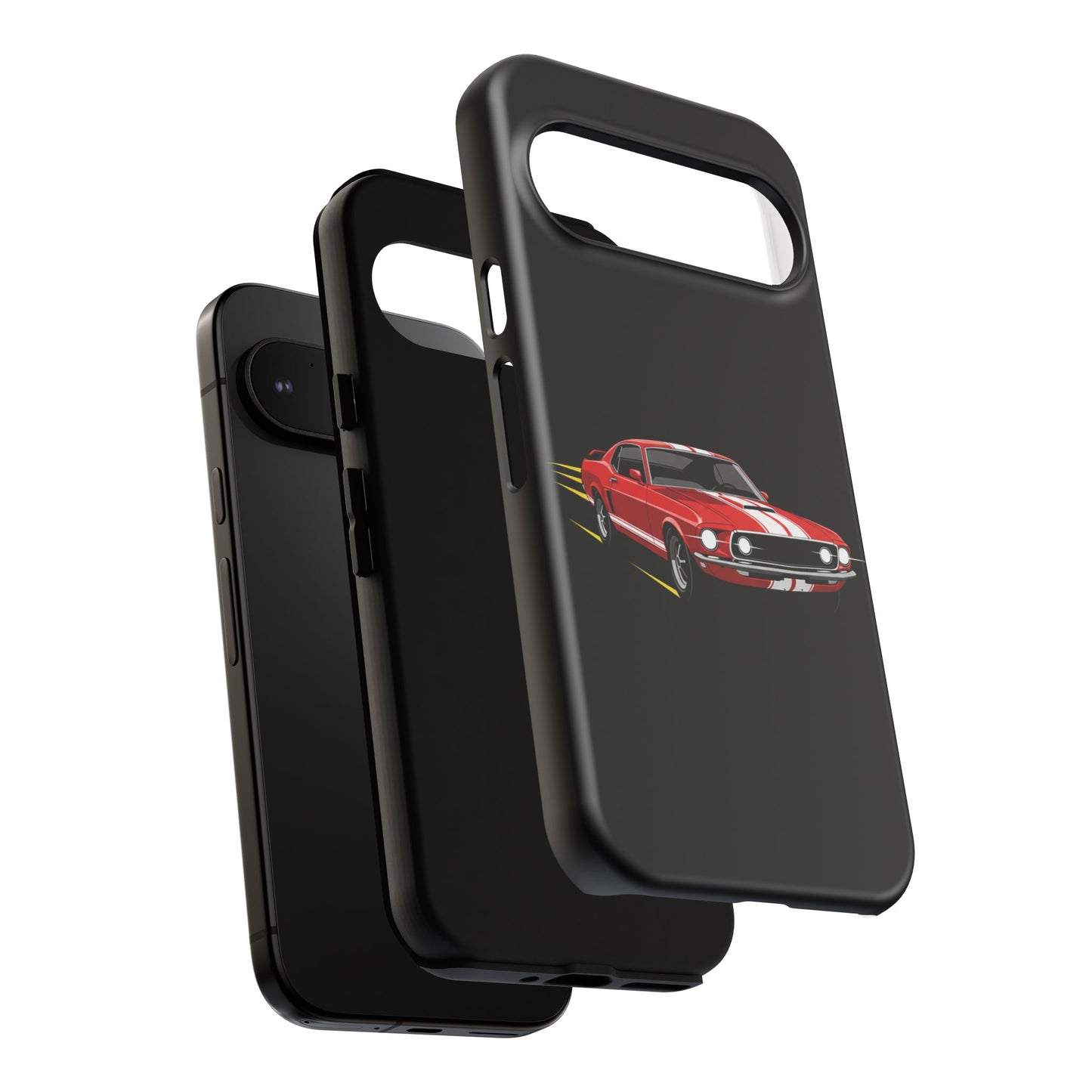Red Muscle Car Phone Case – Classic Car Racing Tough Protective Case