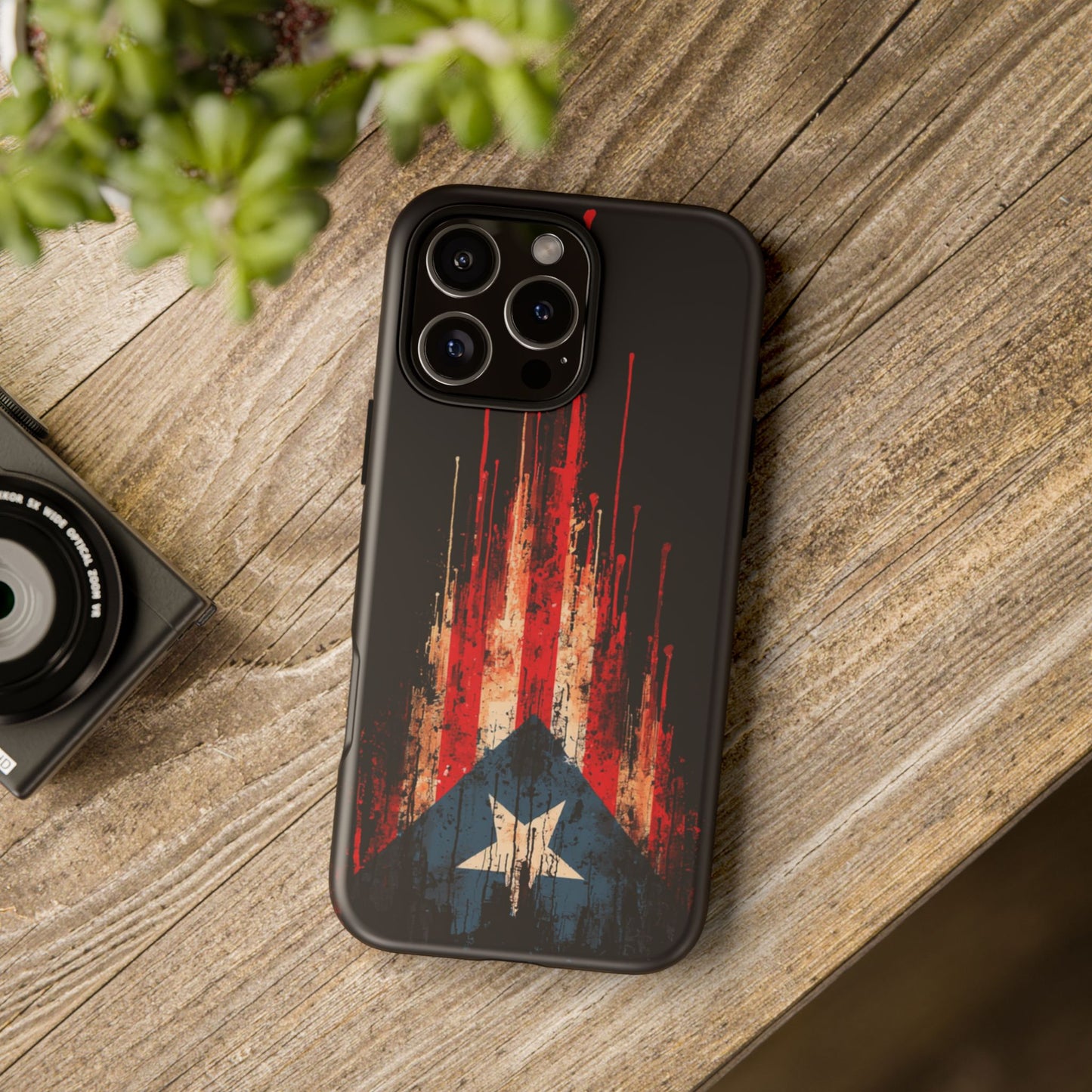 Puerto Rico Flag Phone Case | Distressed Puerto Rican Flag Tough Case | Boricua Pride Protective iPhone Samsung Cover