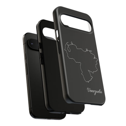 Venezuela Outline Phone Case – Minimal Country Map Tough Case (iPhone, Samsung, Pixel)