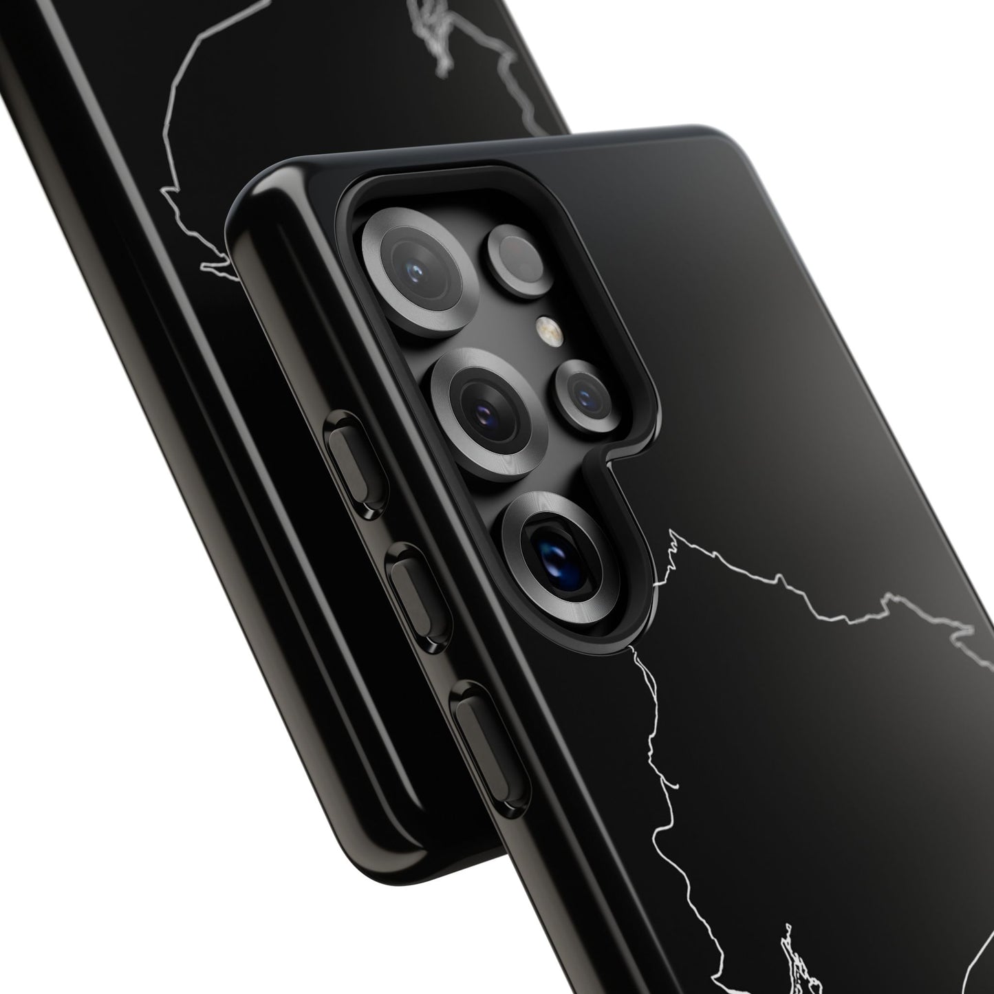 Ecuador Outline Phone Case – Minimal Country Map Tough Case (iPhone, Samsung, Pixel)