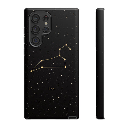 Leo Zodiac Constellation Phone Case – Luxe Gold Celestial Cover