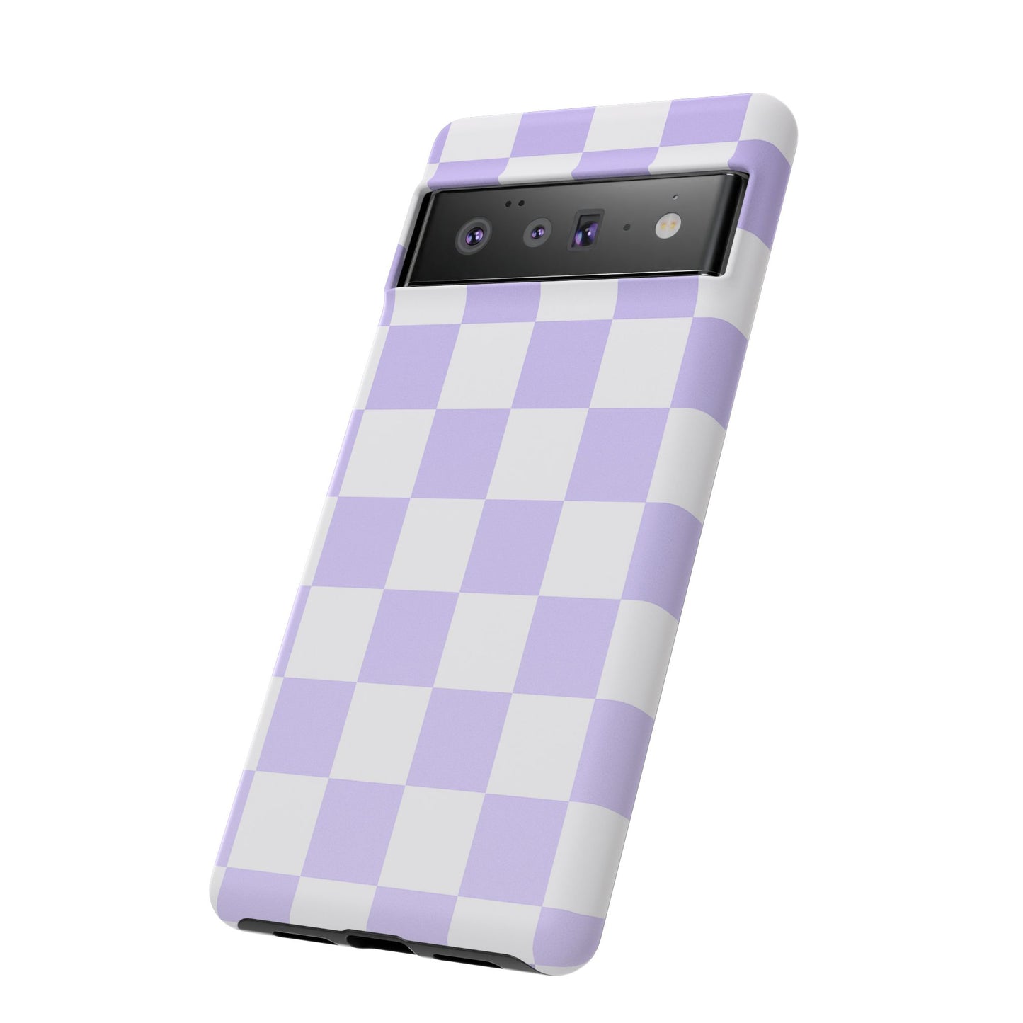 Lavender Checkerboard Phone Case | Pastel Aesthetic Tough Case