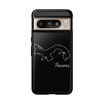 Panama Outline Phone Case – Minimal Country Map Tough Case (iPhone, Samsung, Pixel)