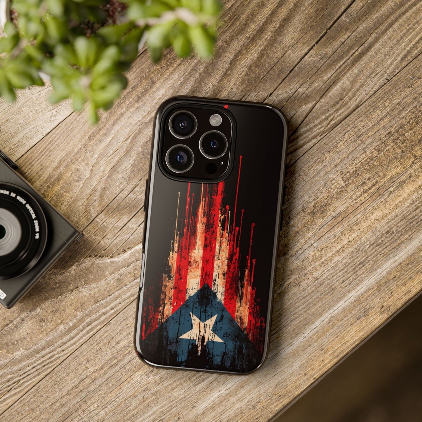 Puerto Rico Flag Phone Case | Distressed Puerto Rican Flag Tough Case | Boricua Pride Protective iPhone Samsung Cover