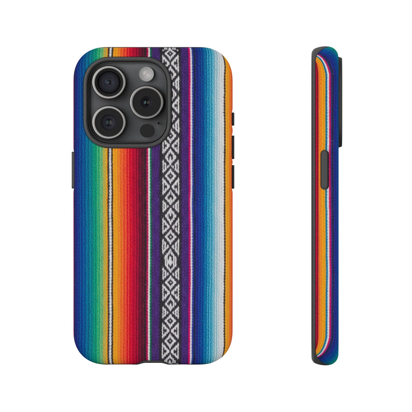 Serape Stripe Phone Case – Colorful Mexican Blanket Pattern Tough Case