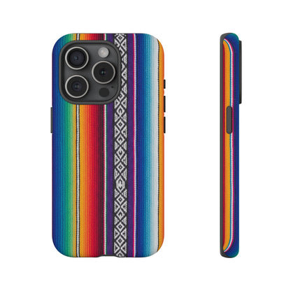 Serape Stripe Phone Case – Colorful Mexican Blanket Pattern Tough Case