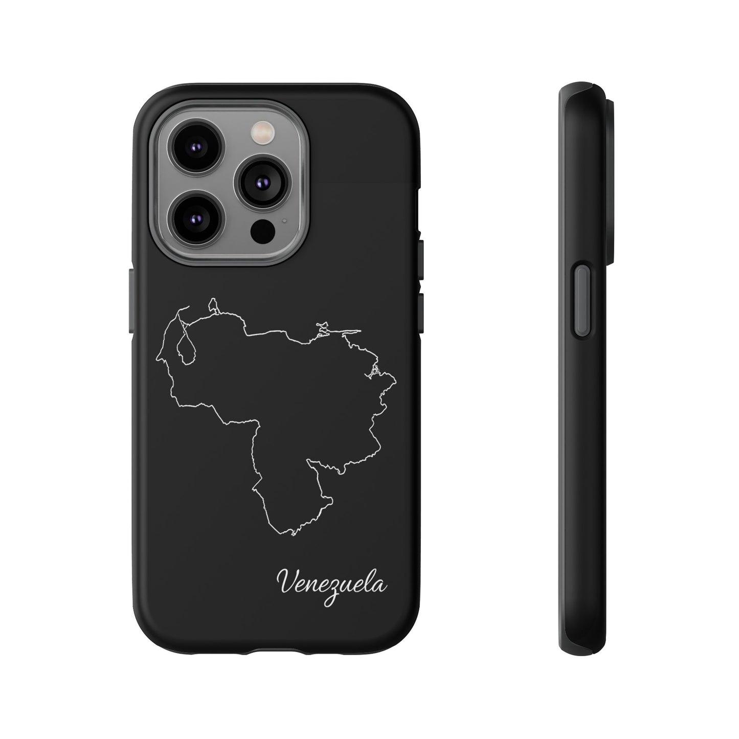 Venezuela Outline Phone Case – Minimal Country Map Tough Case (iPhone, Samsung, Pixel)