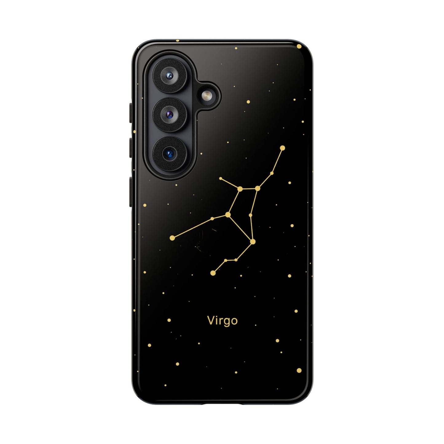 Virgo Zodiac Constellation Phone Case – Luxe Gold Celestial Cover