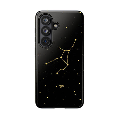 Virgo Zodiac Constellation Phone Case – Luxe Gold Celestial Cover