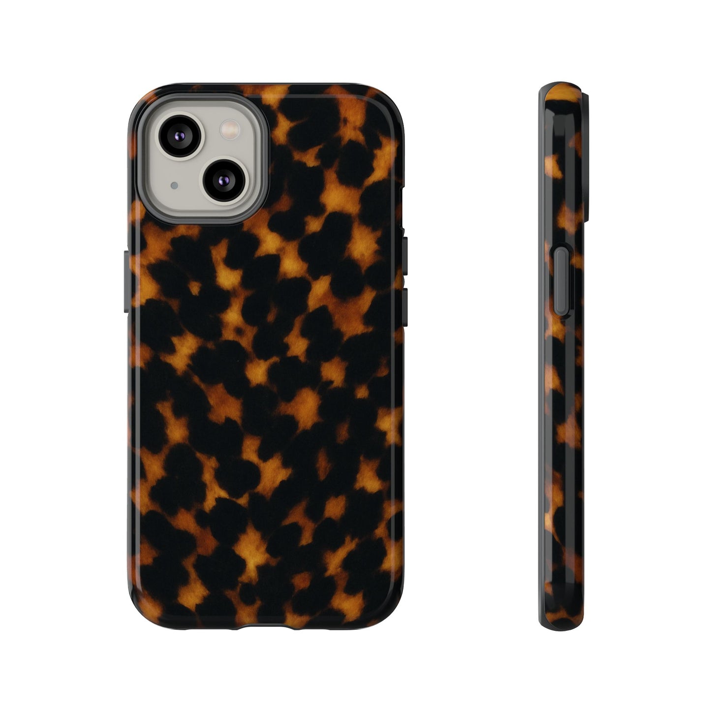 Tortoiseshell Phone Case – Brown Leopard Pattern Luxury Tough Protective Case