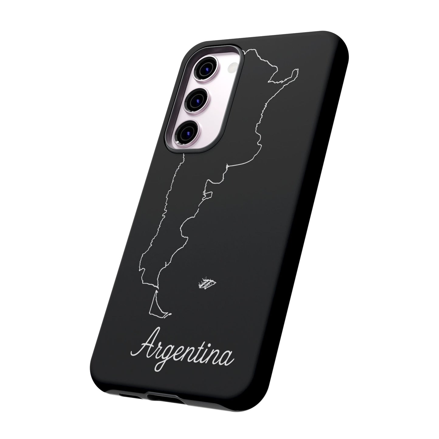 Argentina Outline Phone Case – Minimal Country Map Tough Case (iPhone, Samsung, Pixel)