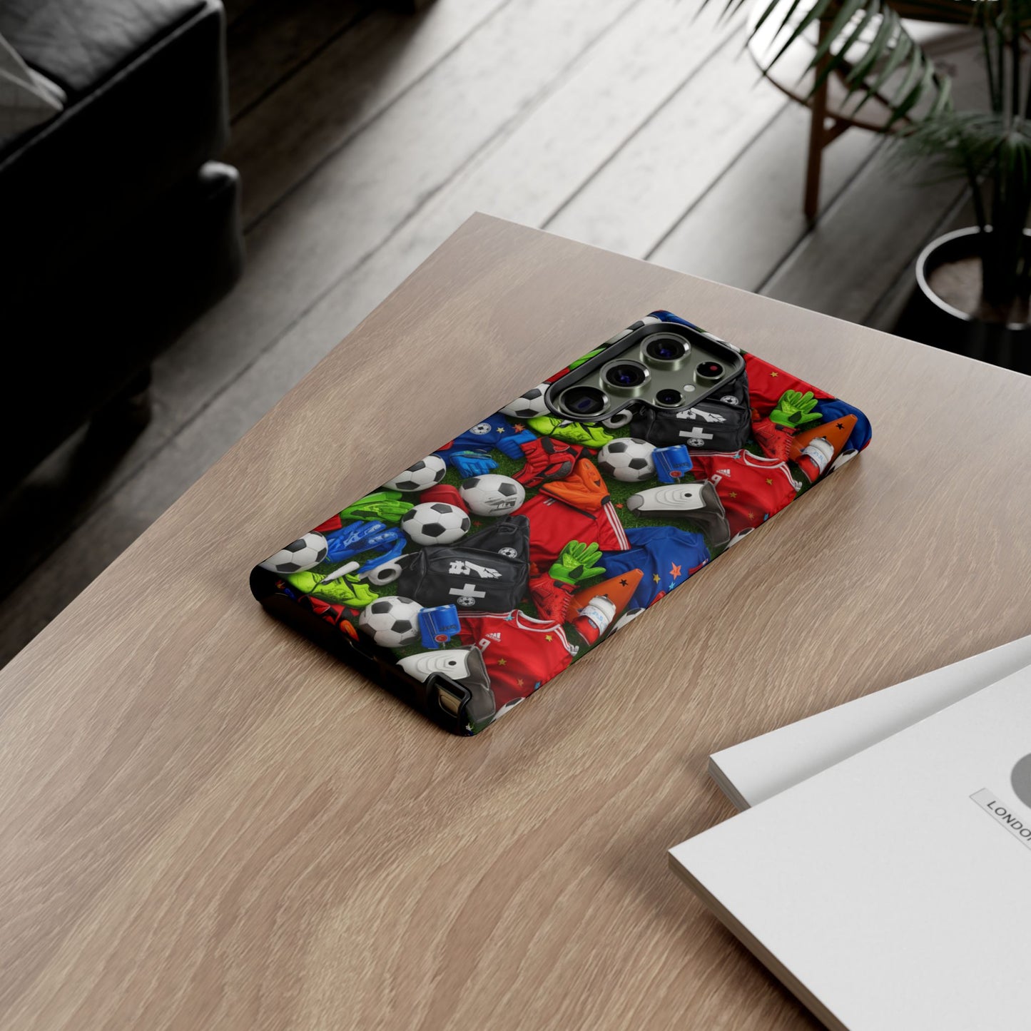Soccer Ball Pattern Phone Case – Sports Fan Tough Protective Game Day Case