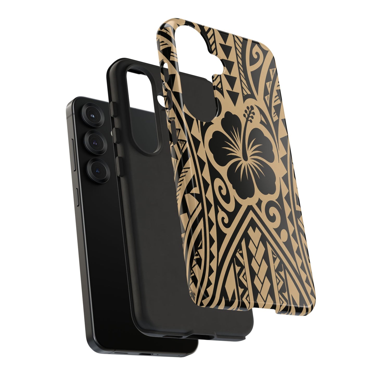 Polynesian Tribal Hawaiin Hibiscus Phone Case for iPhone Samsung Galaxy